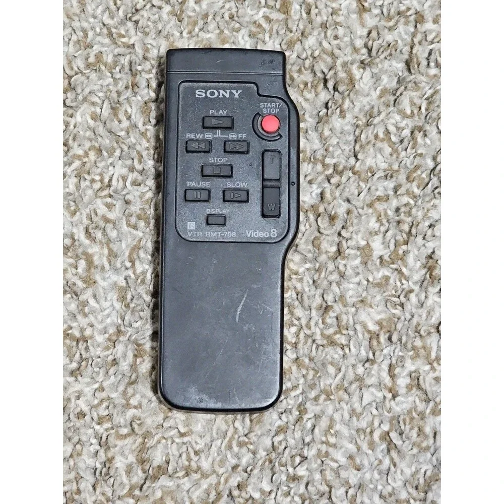 Sony VTR RMT-708 Video 8 Remote Control Handycam CCD-TRV65 Genuine Original OEM